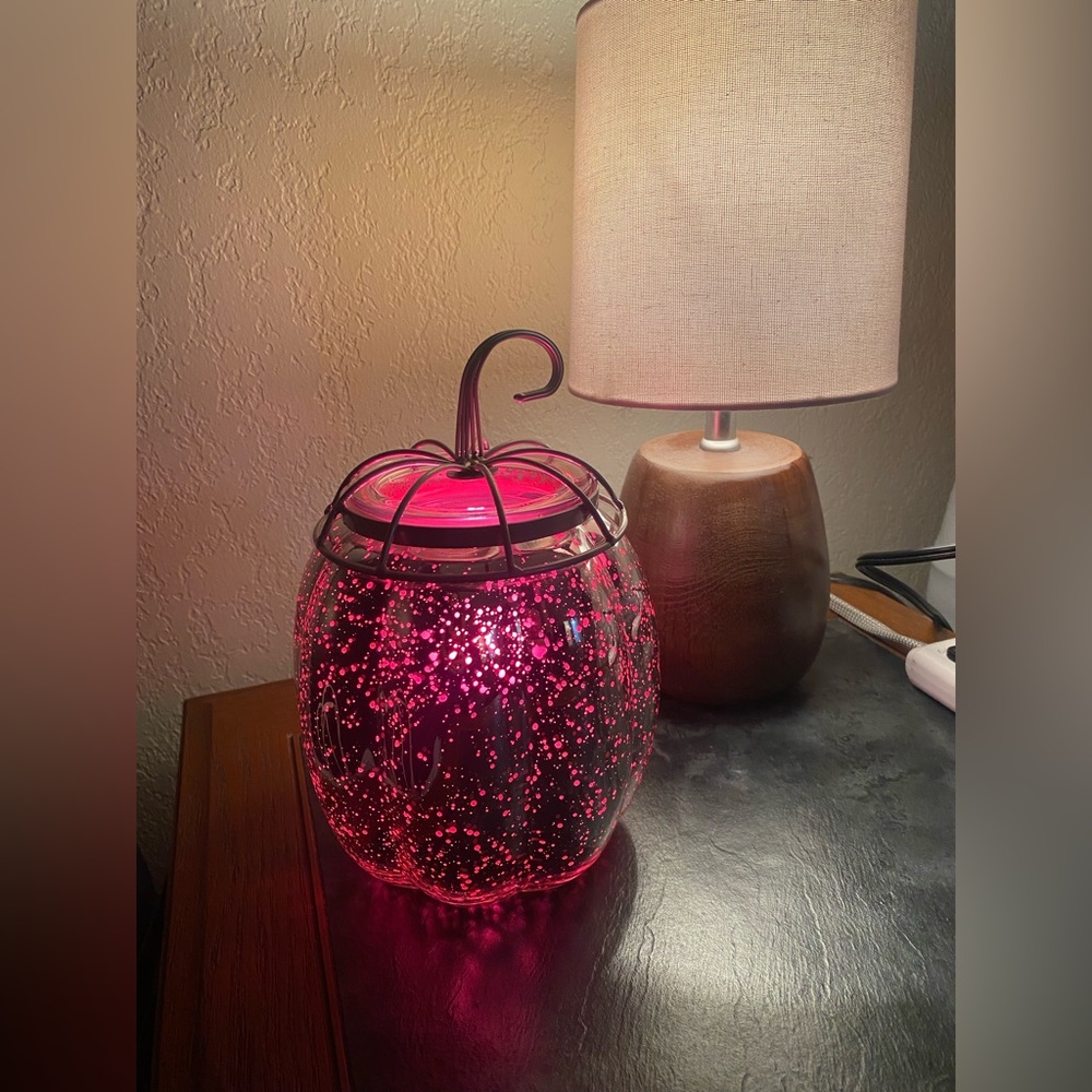 Fall Fairy Tale Warmer with Pink Scentsy light bulb